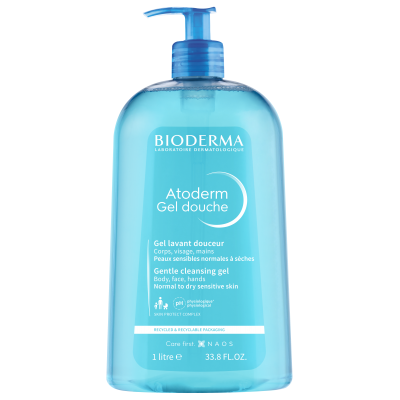 Біодерма Атодерм очищуючий гель для душу для сухої шкіри Bioderma Atoderm gel douche, 1 літр