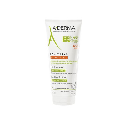 А-Дерма Екзомега Контроль Молочко емолент A-Derma Exomega Control Lait Emollient, 200 мл