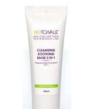 Biotonale Очищуюча та заспокійлива маска 2 в 1 із зеленою глиною CLEANSING SOOTHING MASK 2 IN 1, 100 ml