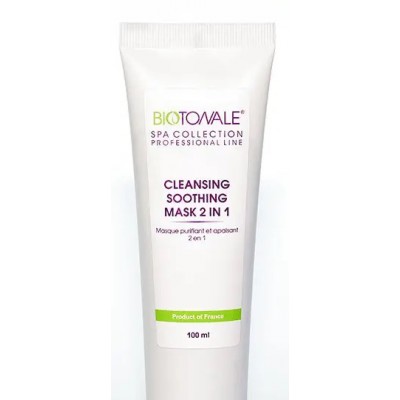 Biotonale Очищуюча та заспокійлива маска 2 в 1 із зеленою глиною CLEANSING SOOTHING MASK 2 IN 1, 100 ml