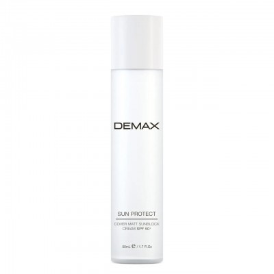 Demax Сонцезахисний матуючий крем санблок SPF 50 Sun Protect Cover Protect Matt Sunblock SPF 50, 50 мл
