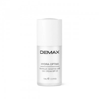 Demax Зволожуючий денний крем Hydra Optima Revitalize Day Cream Sensitive Care SPF 25, 15 мл