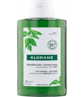 Клоран Кропива шампунь для жирного волосся Klorane shampooing a l'ortie Bio, 200мл