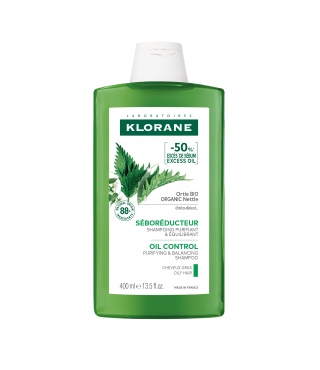 Клоран Кропива шампунь для жирного волосся Klorane shampooing a l'ortie Bio, 400мл new