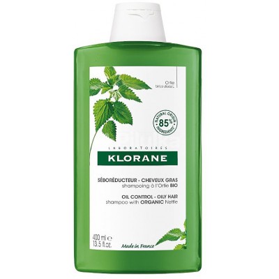 Клоран Кропива шампунь для жирного волосся Klorane shampooing a l'ortie Bio, 400мл