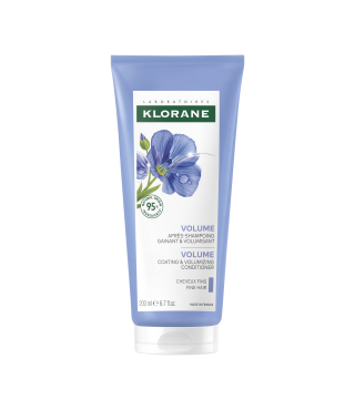 Клоран Льон Бальзам-ополіскувач для об'єму волосся Klorane Baume après-shampooing aux fibres de lin, 200 мл new