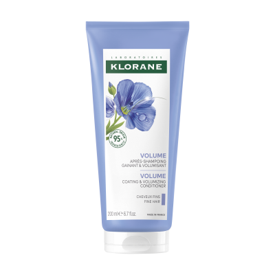 Клоран Льон Бальзам-ополіскувач для об'єму волосся  Klorane Baume après-shampooing aux fibres de lin, 200 мл new