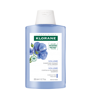 Клоран Льон шампунь для об'єму тонкого волосся Klorane Shampoing au Lin BIO, 200 мл new