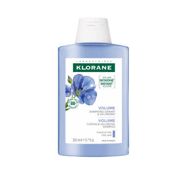 Клоран Льон шампунь для об'єму тонкого волосся Klorane Shampoing au Lin BIO, 200 мл new