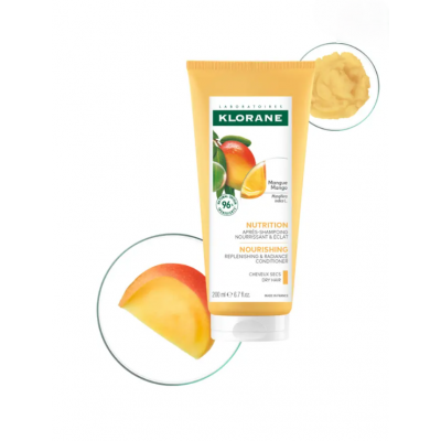 Клоран Манго бальзам-ополіскувач для сухого волосся Klorane Après-shampooing a la Mangue, 200 мл new