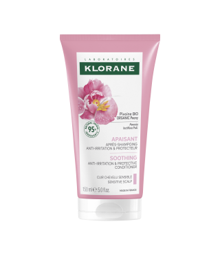 Клоран Півонія гель-ополіскувач для чутливої шкіри голови Klorane après-shampooing à la Pivoine BIO, 150 мл new