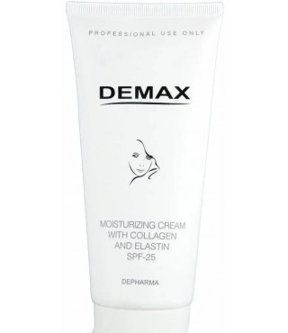 Demax Зволожуючий денний крем з колагеном та еластином Moisturizing Cream SPF 25, 150 мл