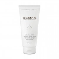 Demax Антицелюлітний крем для тіла з екстрактом перцю чилі Anti-Cellulitic Cream for Body with Extract of Pepper, 250 мл
