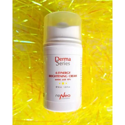 DERMA SERIES Освітлюючий легкий крем з азелаїновою кислотою 4-SYNERGY BRIGHTENING CREAM, 50 мл