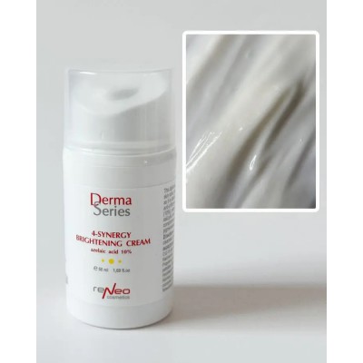 DERMA SERIES Освітлюючий легкий крем з азелаїновою кислотою 4-SYNERGY BRIGHTENING CREAM, 50 мл