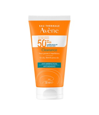Авен Сонцезахисна Матуюча Емульсія Клінанс для проблемної шкіри SPF 50+ Avene Cleanance Solaire SPF 50+, 50 мл
