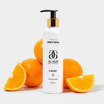 AG Skin Молочко для зволоження та сяйва шкіри Smart C body milk, 250 мл
