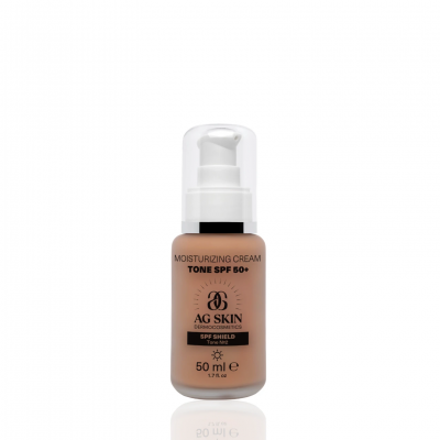 AG Skin Зволожуючий крем з тоном Moisturising cream tone SPF 50+, 50 мл