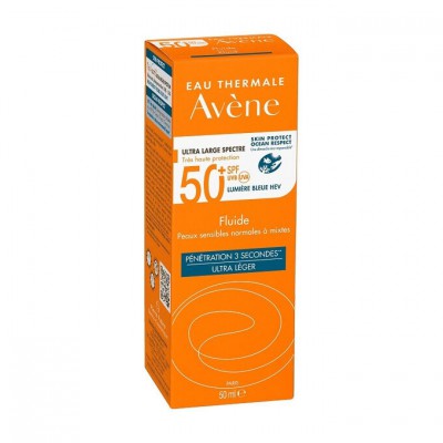 Авен Солнцезахисний  Флюїд  SPF 50+ Avene Fluide very high protection SPF 50+, 50 мл