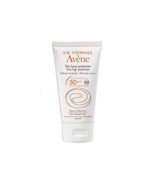 Авен Сонцезахисний мінеральний крем SPF 50 для гіперчутливої шкіри Avene mineral cream for intolerant skin SPF50+, 50 мл