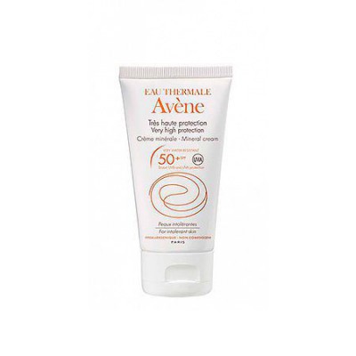 Авен Сонцезахисний мінеральний крем SPF 50 для гіперчутливої шкіри Avene mineral cream for intolerant skin SPF50+, 50 мл