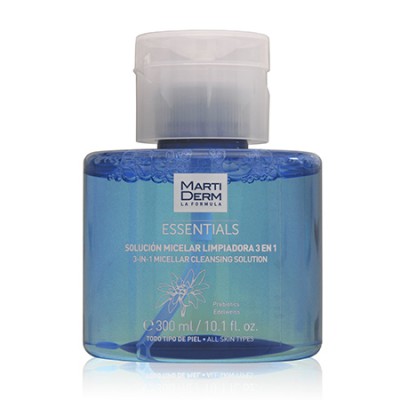 Мартідерм Очищуючий міцелярний розчин 3-в-1 MartiDerm Essentials Micellar Cleansing Solution 3 in 1, 300 мл
