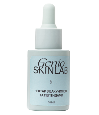 GENIO SKINLAB НЕКТАР З БАКУЧІОЛОМ ТА ПЕПТИДАМИ, 30 мл