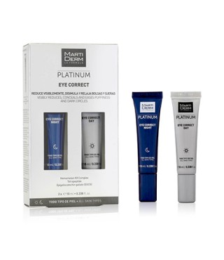 Martiderm Платінум Ай Корект для контуру очей День та ніч Martiderm Platinum Eye Correct, 10 мл+10 мл