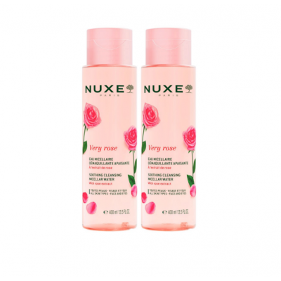 Нюкс Вері Роуз Набір ДУО Міцелярна вода Nuxe Very Rose Soothing Micellar Water, 2*400 мл