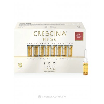 Crescina Засіб для росту волосся для жінок HFSC Transdermic 200, 20 ампул
