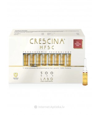 Crescina Засіб для росту волосся для чоловіків HFSC Transdermic 500, 20 ампул