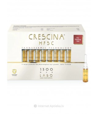 Crescina Засіб для росту волосся для чоловіків HFSC Transdermic 1300, 20 ампул