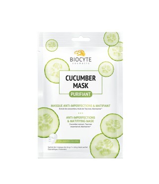 Biocyte Огіркова маска очищає та матує шкіру обличчя Cucumber Mask, 10 г