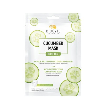 Biocyte Огіркова маска очищає та матує шкіру обличчя Cucumber Mask, 10 г