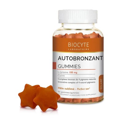 Biocyte Автозасмага без впливу сонця AUTOBRONZANT GUMMIES, 60 цукерок