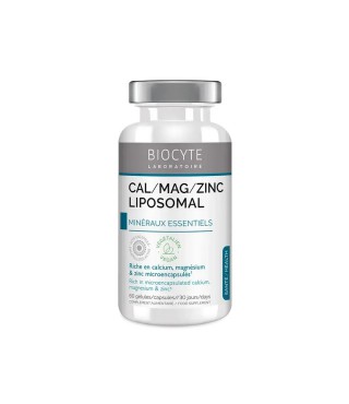 Biocyte Комплекс кальцію, магнію та цинку Cal/Mag/Zinc Liposomal, 60 капсул