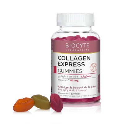 Biocyte Колаген (жувальні цукерки) для підтримуючої терапії Collagen Express Gummies, 45 цукерок