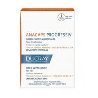 Ducray Анакапс Прогресив Капсули для росту волосся та зміцнення нігтів Ducray Anacaps Progressive complement alimentaire 30 капсул