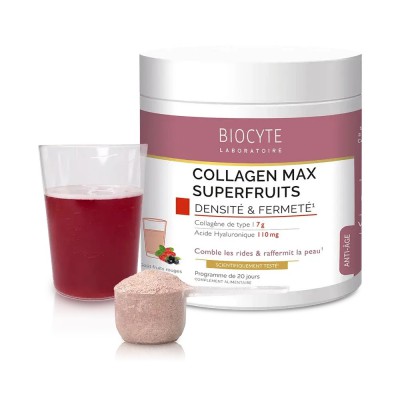 Biocyte Бустер, колаген 7 г + ГК + вітаміни Collagen Max Superfruits, 260г