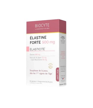 Biocyte Морський еластин, відновлення пружності шкіри Elastine Forte 500 mg, 60 капсул
