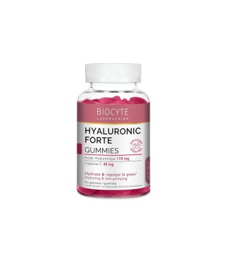 Biocyte Зволоження та пружність шкіри HYALURONIC FORTE GUMMIES, 60 цукерок