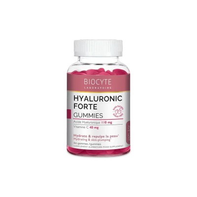 Biocyte Зволоження та пружність шкіри HYALURONIC FORTE GUMMIES, 60 цукерок