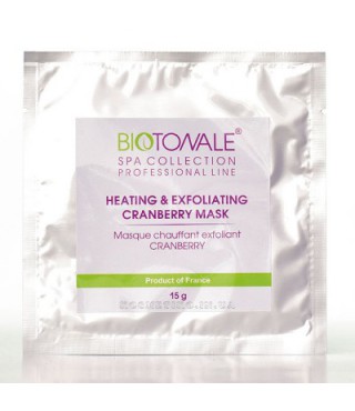 Biotonale Самонагріваюча пілінг - маска з журавлиною HEATING CRANBERRY MASK, 15 г саше