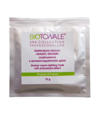 Biotonale Освітлювальна шейкерна маска з антиоксидантною дією Magic Eraser Shaker Cream Lifting Mask, 15 г саше