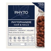 Фіто Фітофанер Харчова добавка для зміцнення волосся та нігтів Phyto Phytophanere 120 капсул * 2 шт
