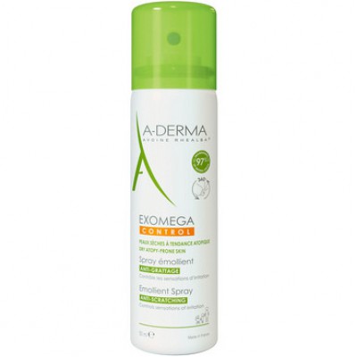 А-Дерма Cпрей- емолент для сухої та атопічної шкіри A-Derma Exomega control emollient spray 50 мл