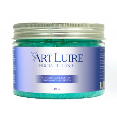 Art Luire Сольовий скраб для тіла з охолоджуючим ефектом, 400 мл