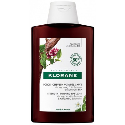 Клоран Хінін та Едельвейс Шампунь від випадіння волосся Біо Klorane Shampooing a la Quinine &amp; Edelweiss BIO, 200 мл
