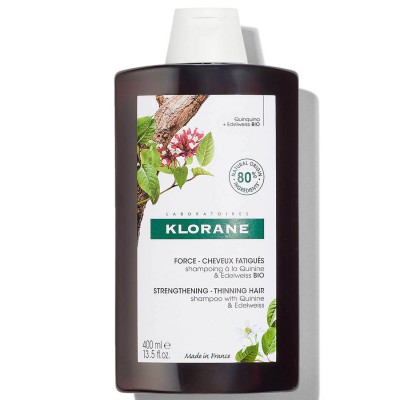 Клоран Хінін та Едельвейс Шампунь від випадіння волосся Біо Klorane Shampooing a la Quinine &amp; Edelweiss BIO, 400 мл