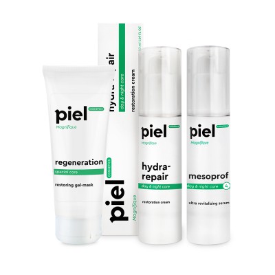 Piel Комплекс косметики: Зволоження та відновлення для тьмяної шкіри MAGNIFIQUE, 75 мл+50мл+50мл